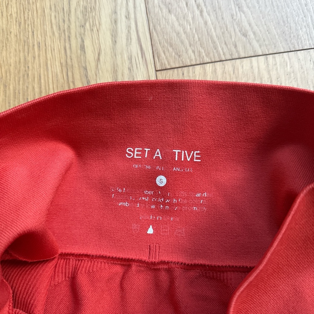 SET Active Red/OrangeLeggings